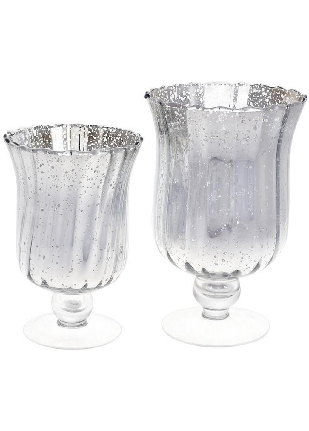 Свічник Aiken "Срібло Антик", скляний Bona (276984748)