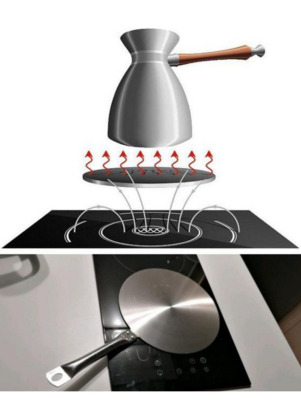 Адаптер для індукційної плити з нержавіючої сталі Kamille (276979877)