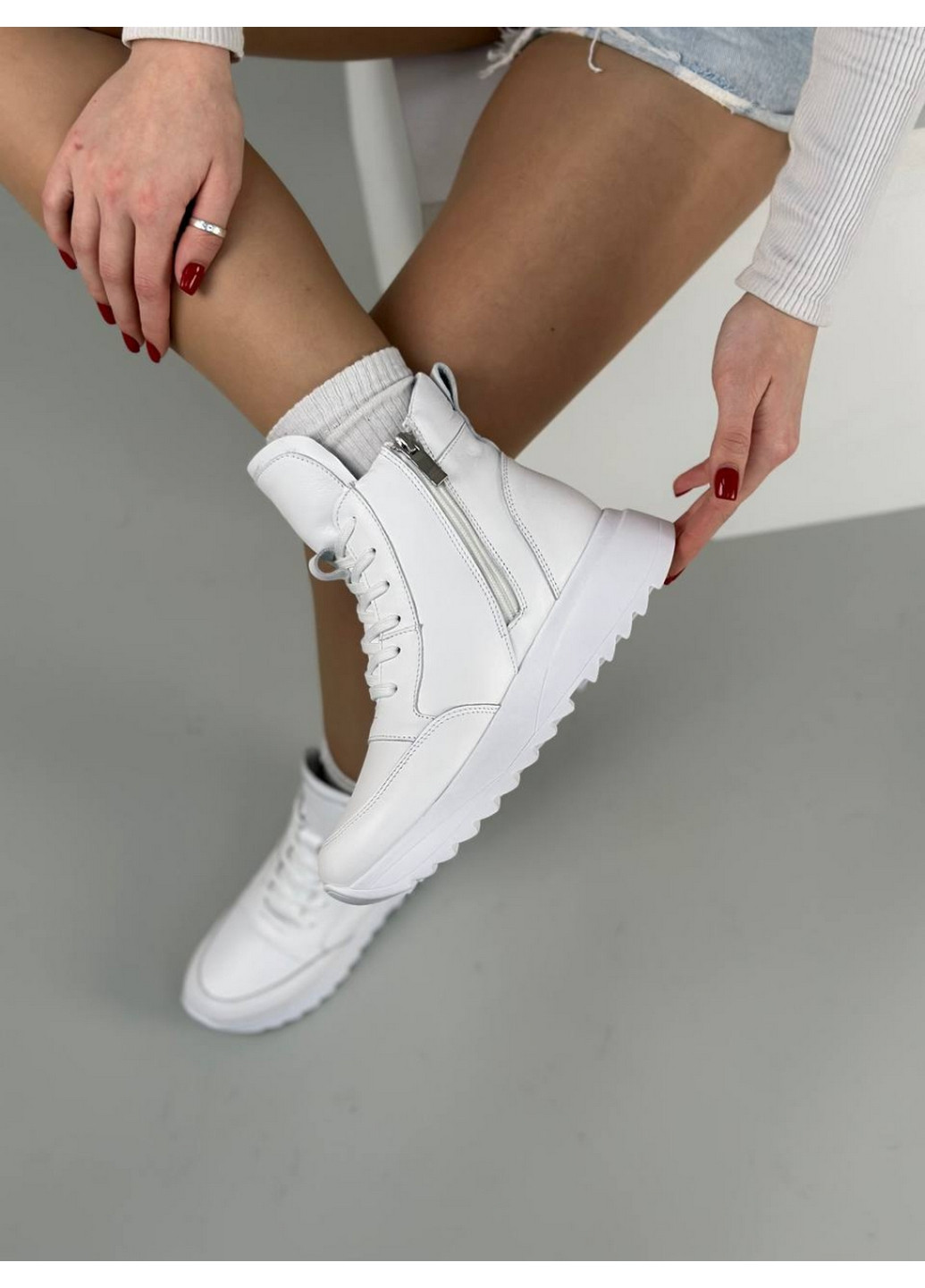 Жіночі шкіряні кросівки 37 VZUTIK білі зими (277152328)