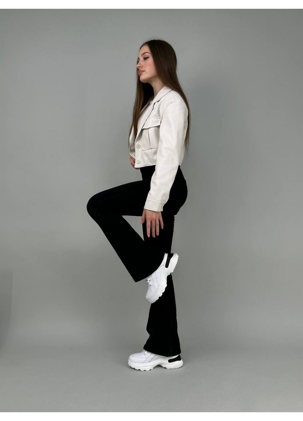 Белые зимние женские кожаные кроссовки 37 VZUTIK