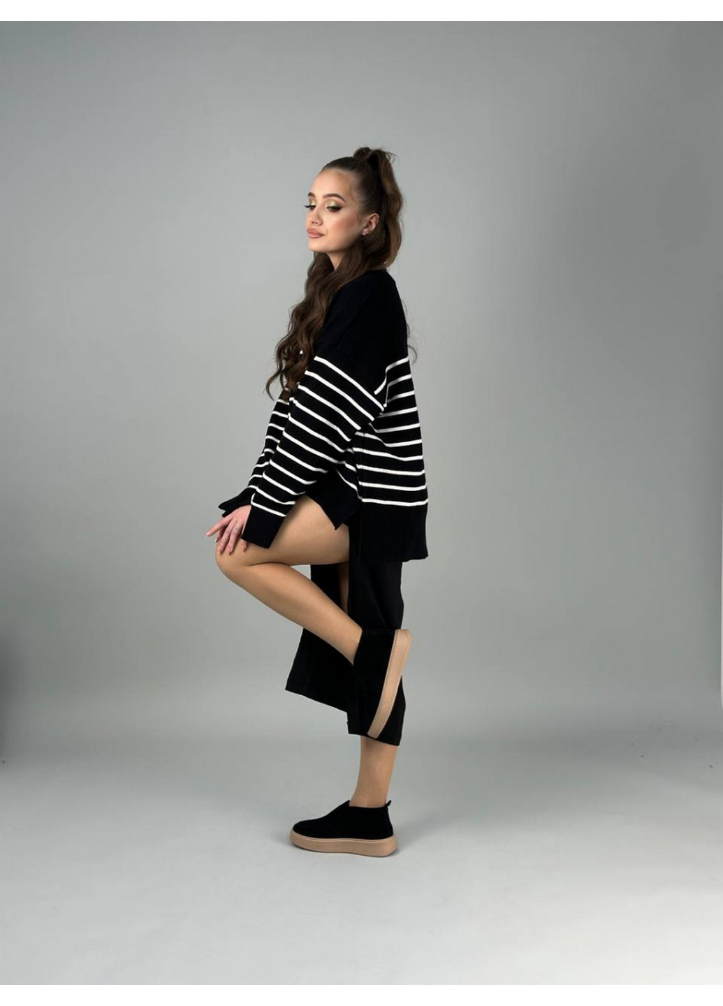 VZUTIK Жіночі замшеві лофери 37 чорний з натуральна замша, україна — зима (277153394)