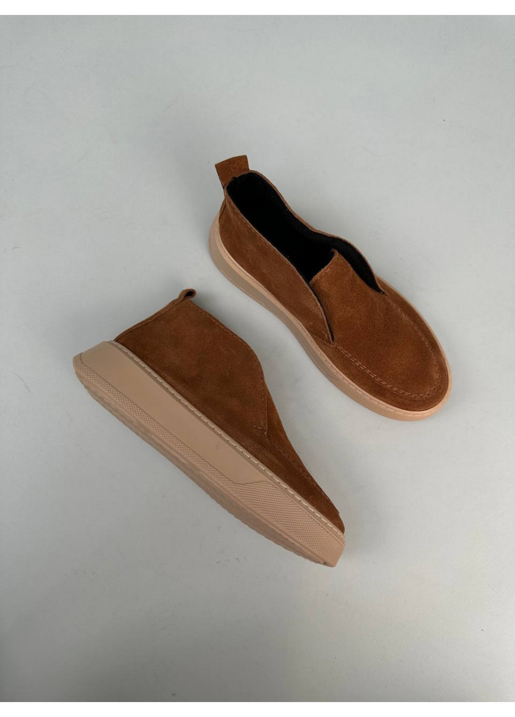 VZUTIK Женские замшевые лоферы 40 коричневый з натуральная замша, украина — демисезон (277153401)