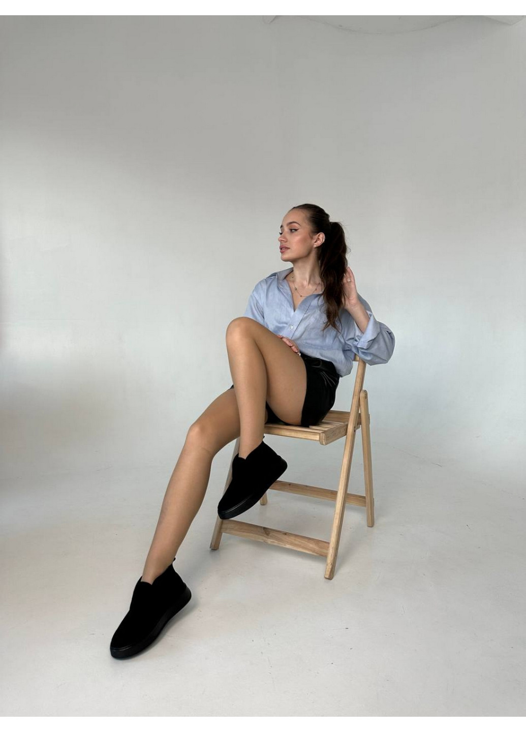 VZUTIK Жіночі замшеві лофери 40 чорний з натуральна замша, україна — демісезон (277153340)