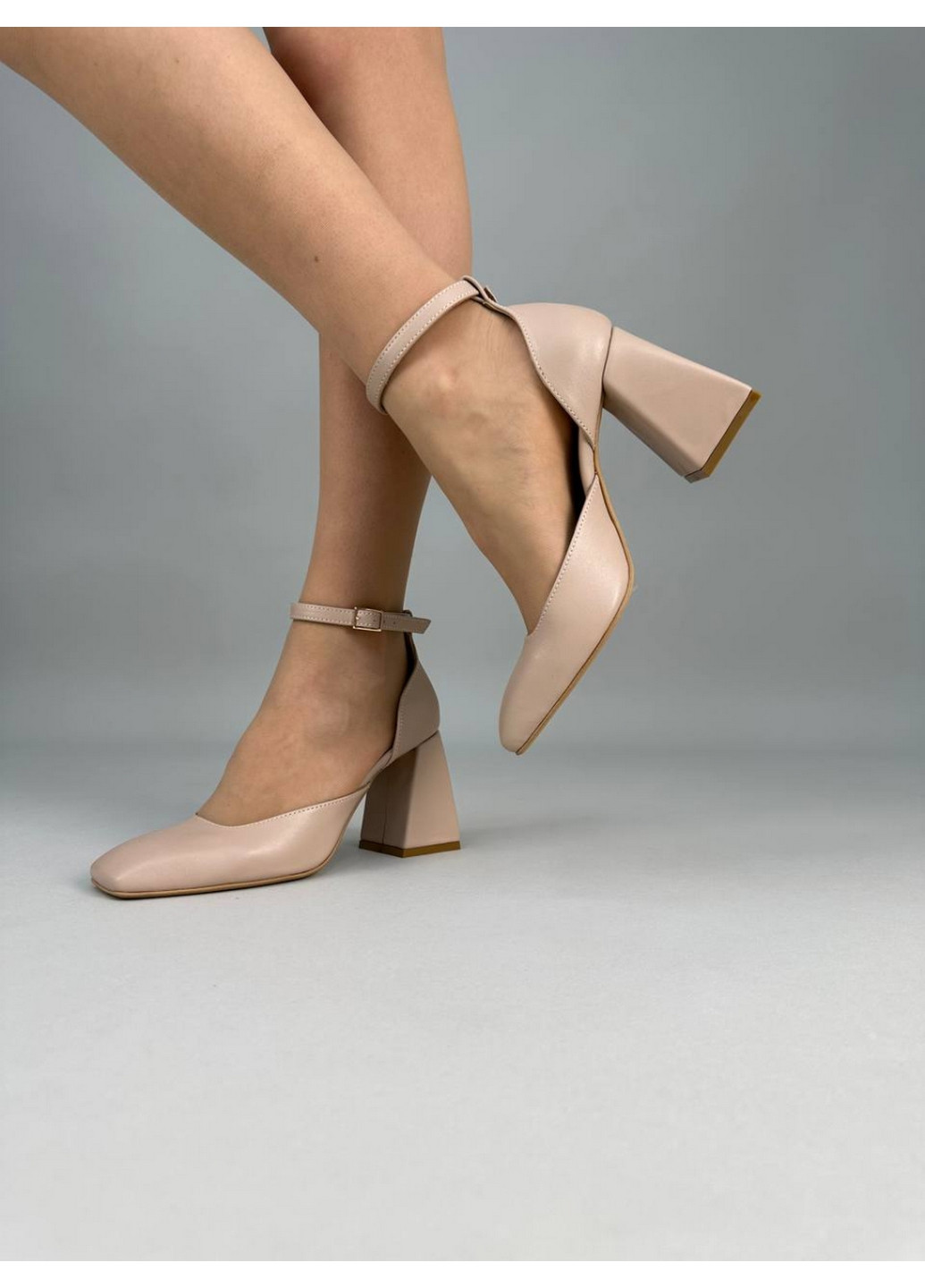 VZUTIK Женские кожаные туфли 39 бежевый з натуральная кожа, украина — демисезон (277153370)