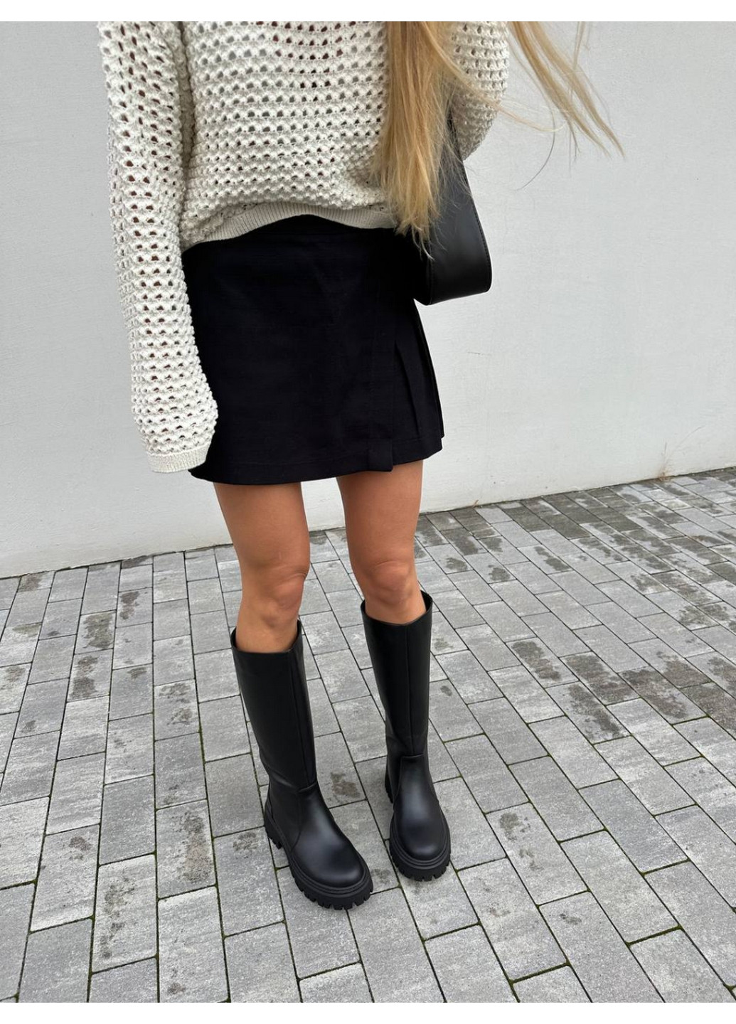 Осенние женские кожаные сапоги 41 VZUTIK