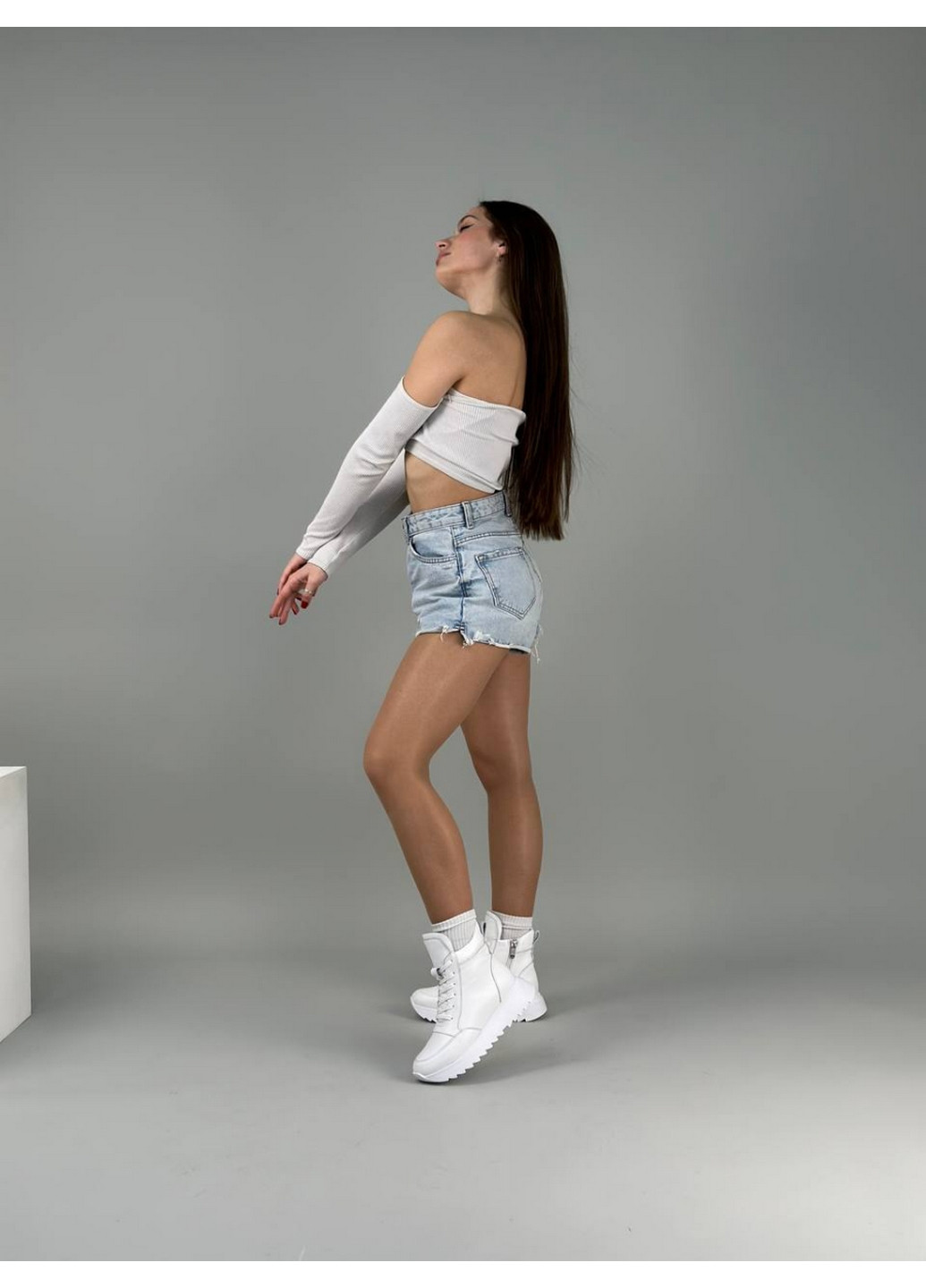 Женские кожаные кроссовки 40 VZUTIK белые демисезоны (277154567)