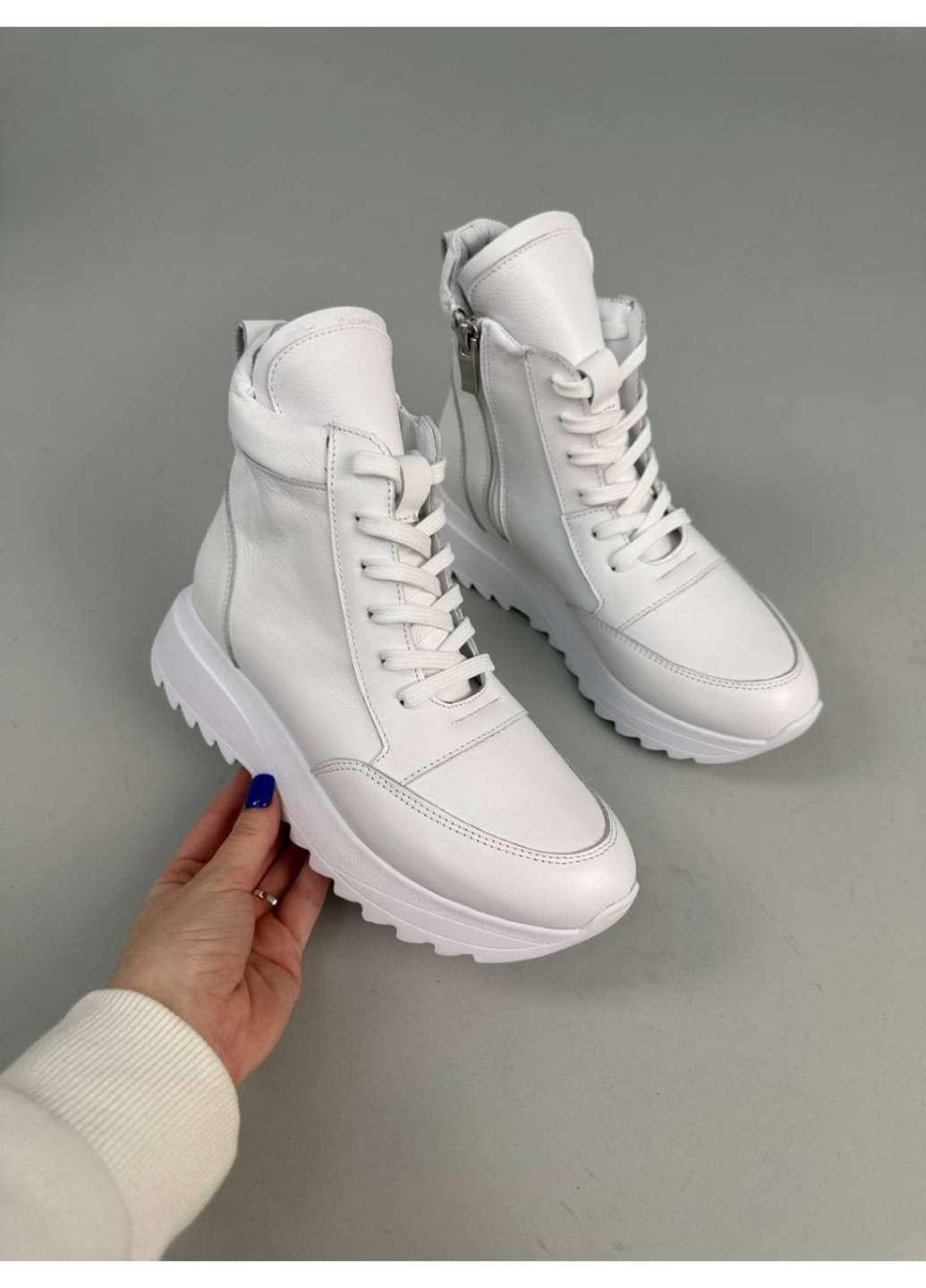 Женские кожаные кроссовки 40 VZUTIK белые демисезоны (277154567)