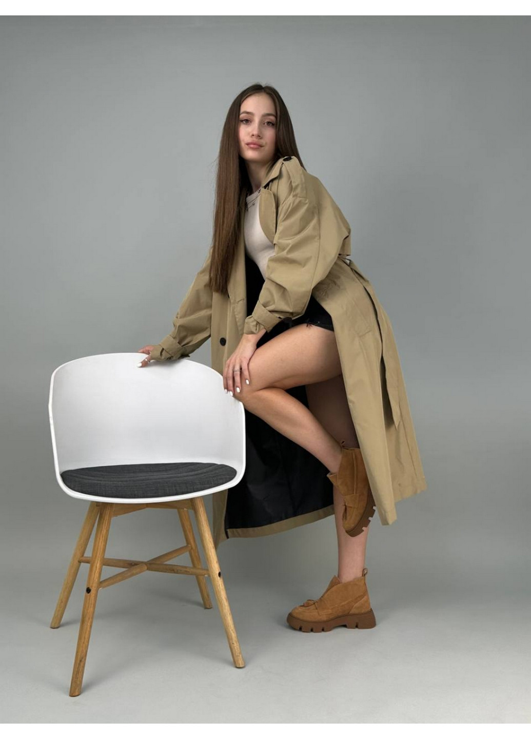 VZUTIK Женские замшевые лоферы 36 коричневый з натуральная замша, украина — демисезон (277154667)