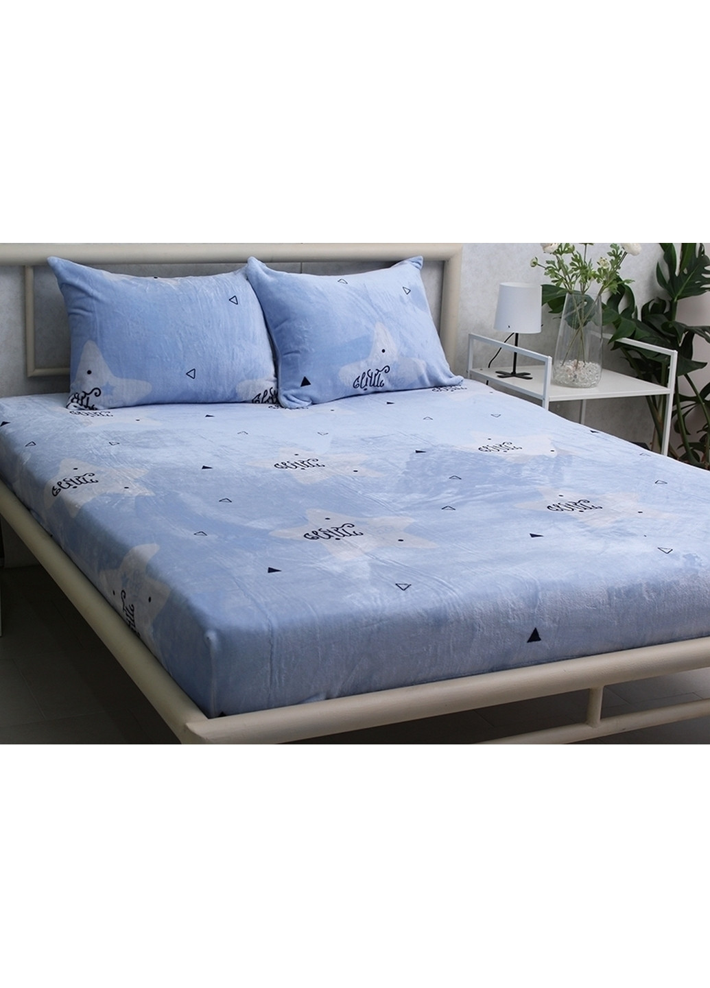 Простирадло на резинці с наволочками Tag (276984647)