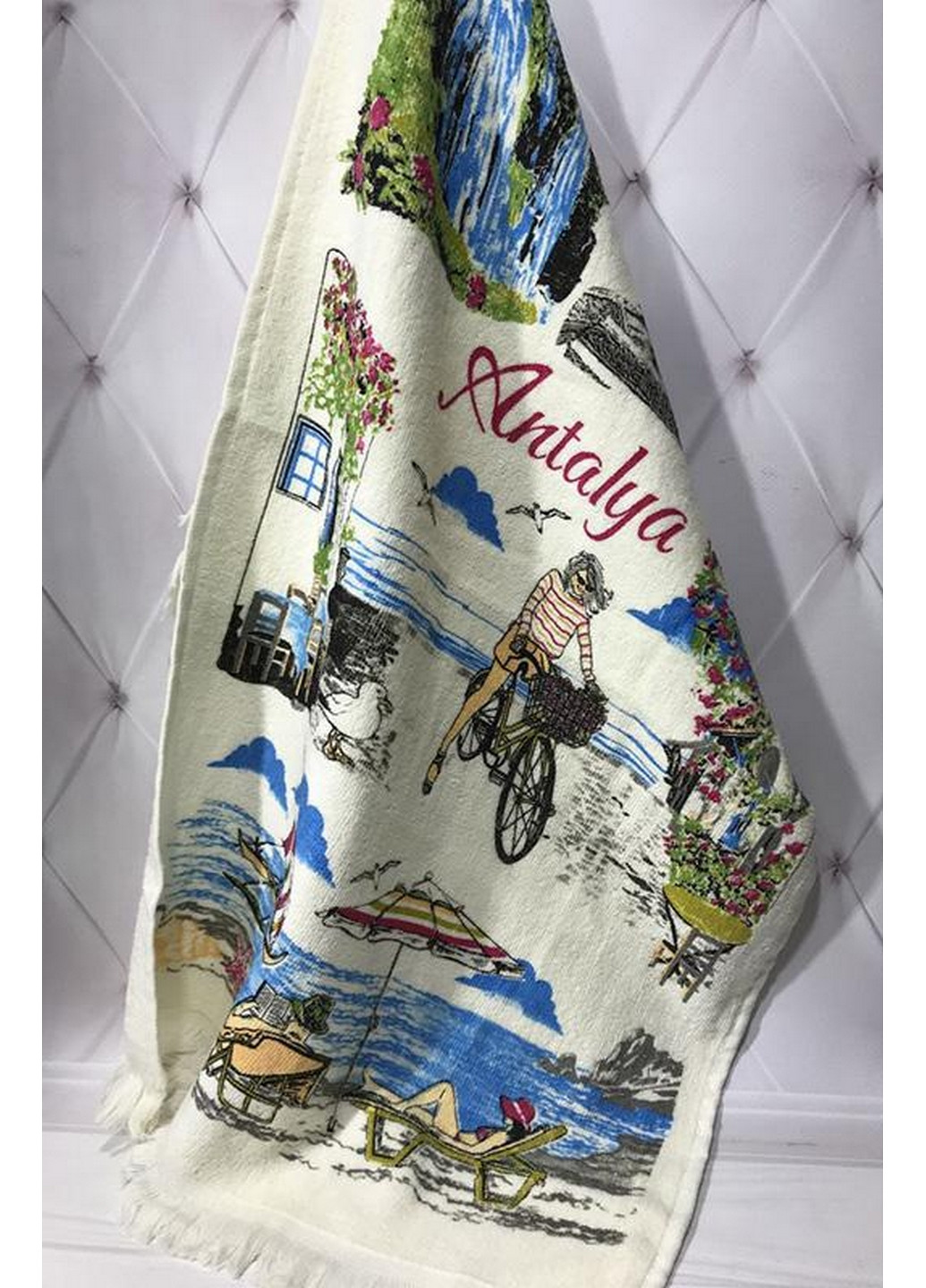 Набор 12 кухонных полотенец Antalya Dreams, махра/велюр No Brand комбинированный