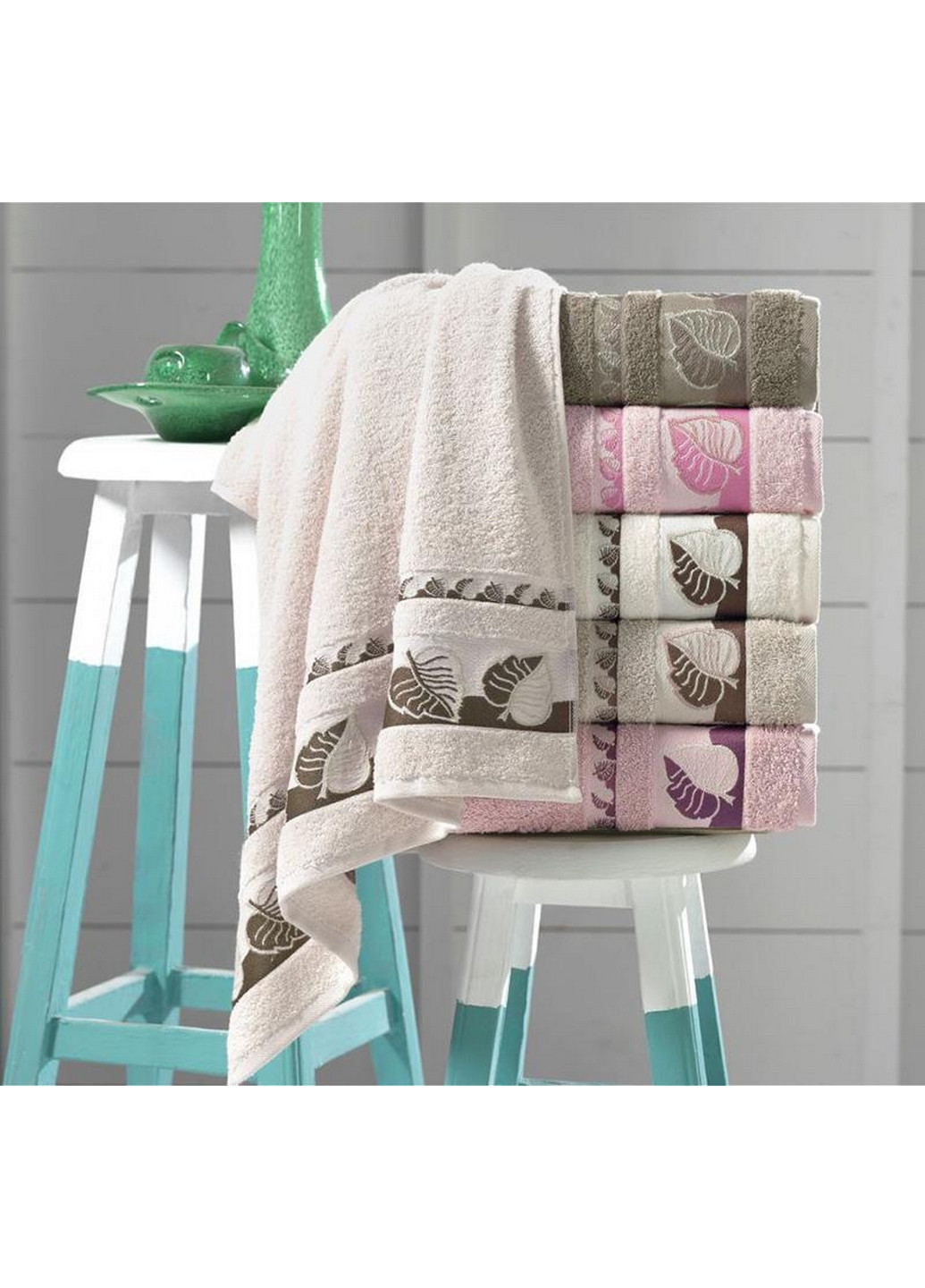 Набор 6 полотенец (банные) Pupilla комбинированный