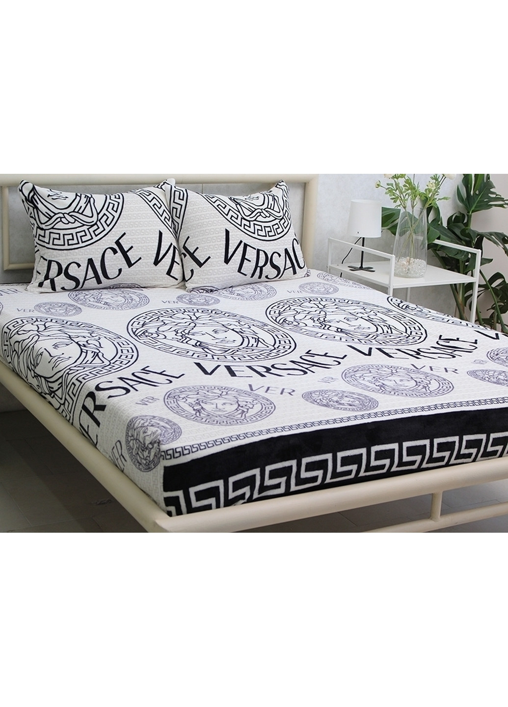 Простирадло на резинці с наволочками Tag (276979672)