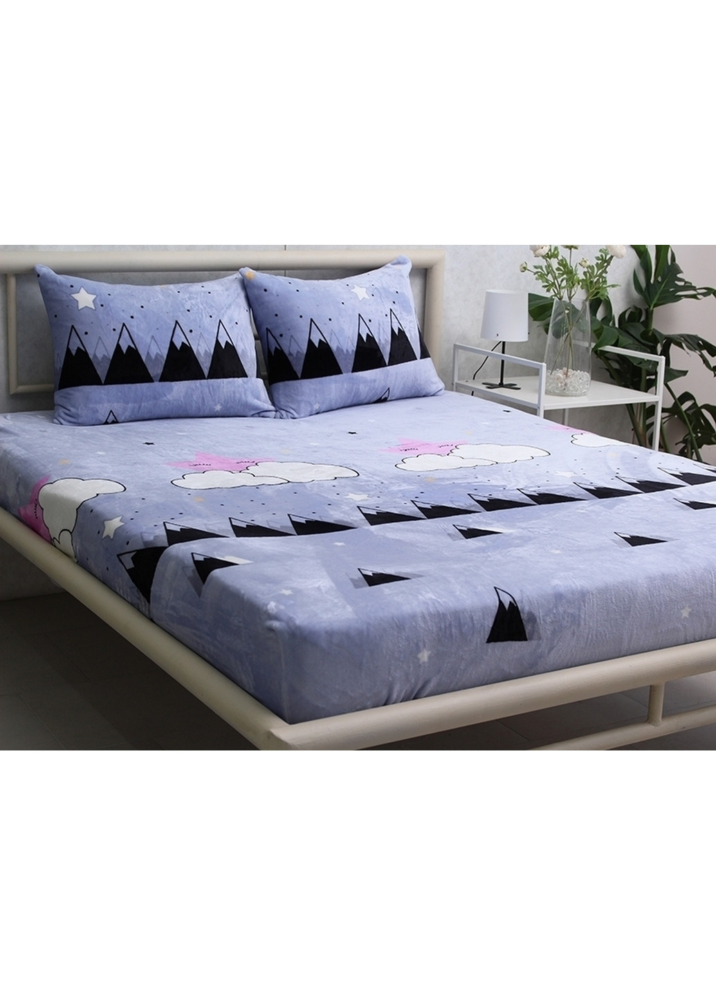 Простирадло на резинці с наволочками Tag (276984665)