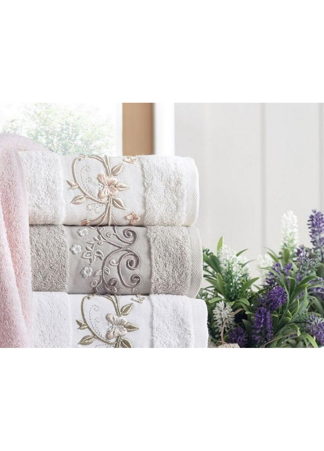 Набор 6 полотенец (банные) Pupilla комбинированный