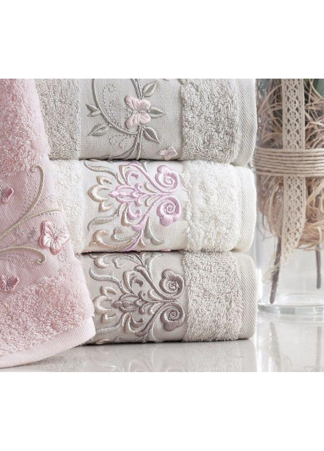 Набор 6 полотенец (банные) Pupilla комбинированный