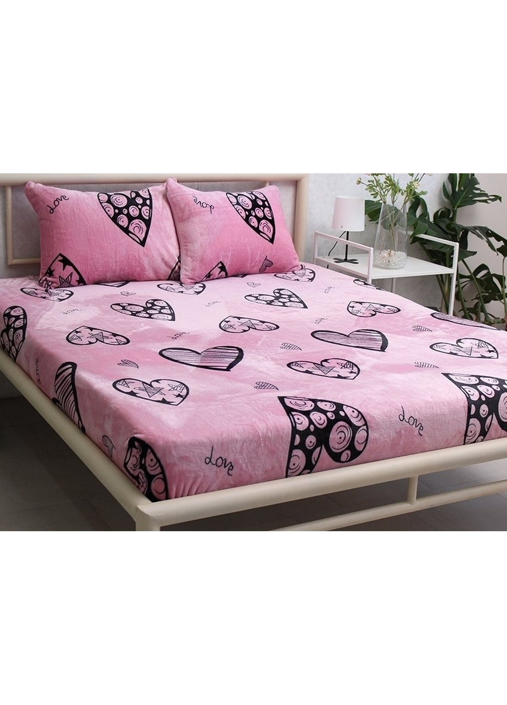 Простирадло на резинці с наволочками Tag (276978668)