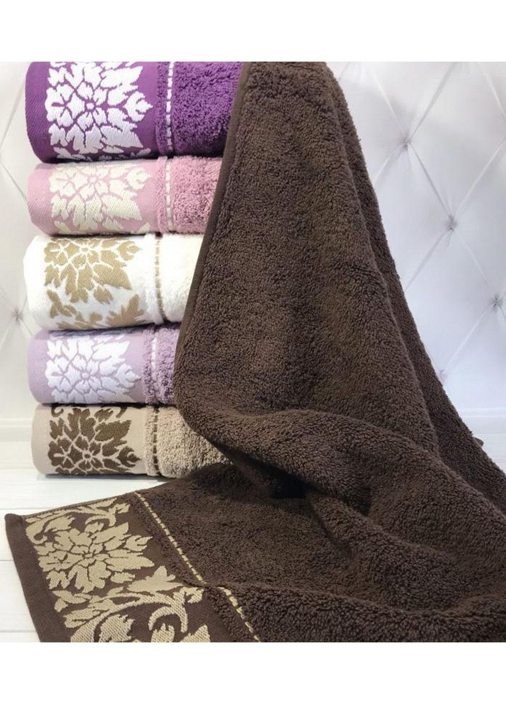 Набор махровых полотенец 6 шт. Sweet Dreams комбинированный