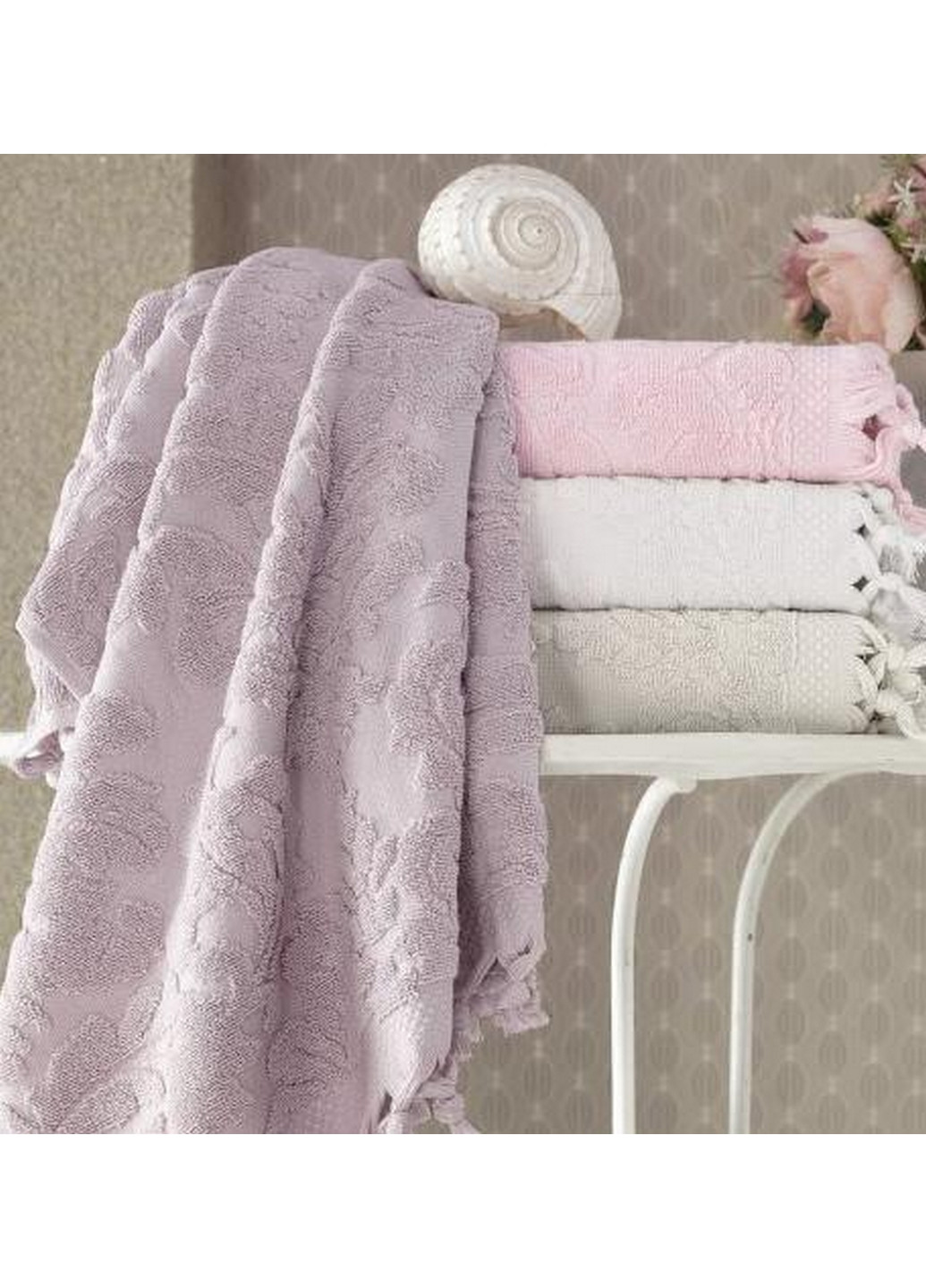 Набор 4 лицевые полотенца Pupilla комбинированный