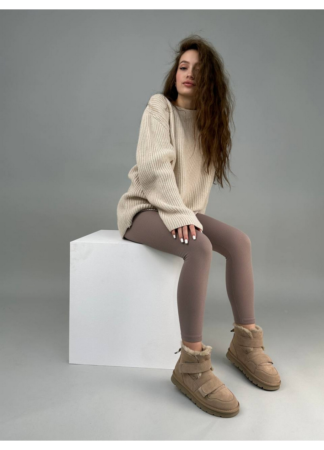 Женские замшевые угги 39 VZUTIK (277156302)