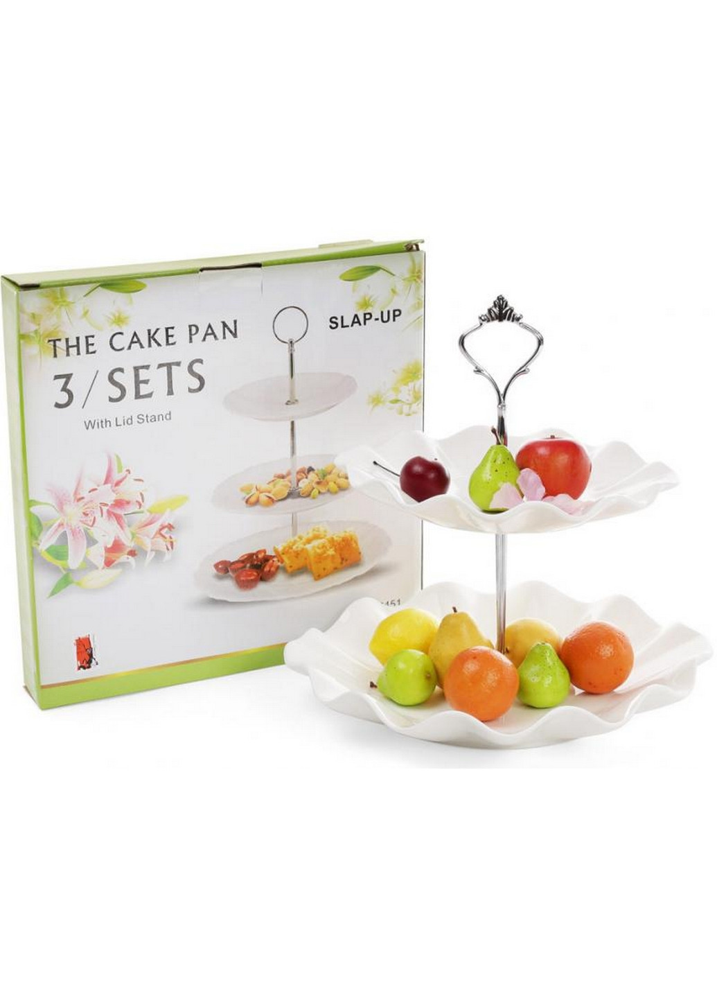 Страва фуршетна стійка "White City Хвиля" 2 яруси Bona (276980747)