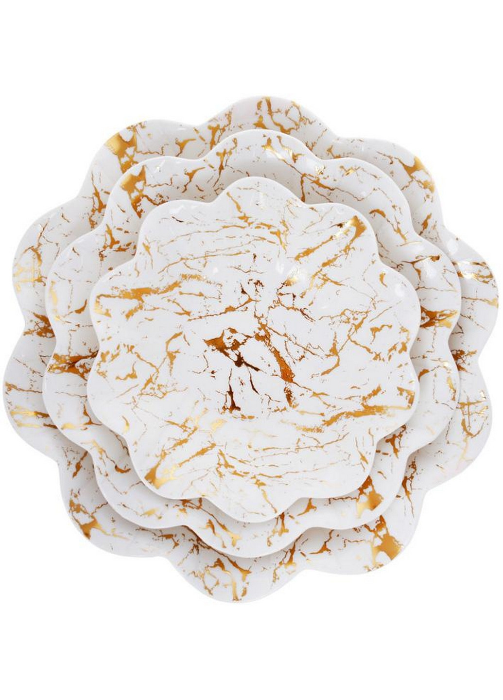 Набір 2 фарфорових салатників "Золотий Волан" Bona (276977764)