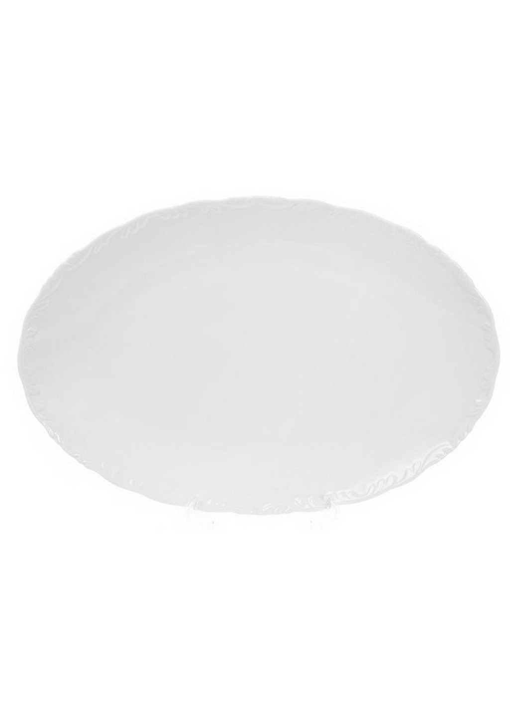 Блюдо фарфоровое "White Prince" овальное Bona (276979777)