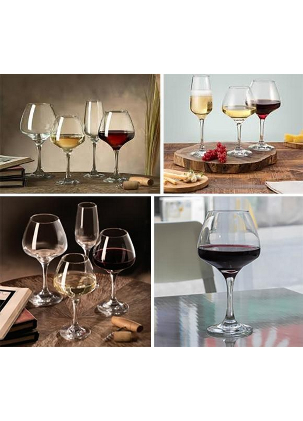 Набор 6 фужеров, стеклянные бокалы для вина Pasabahce (276981758)