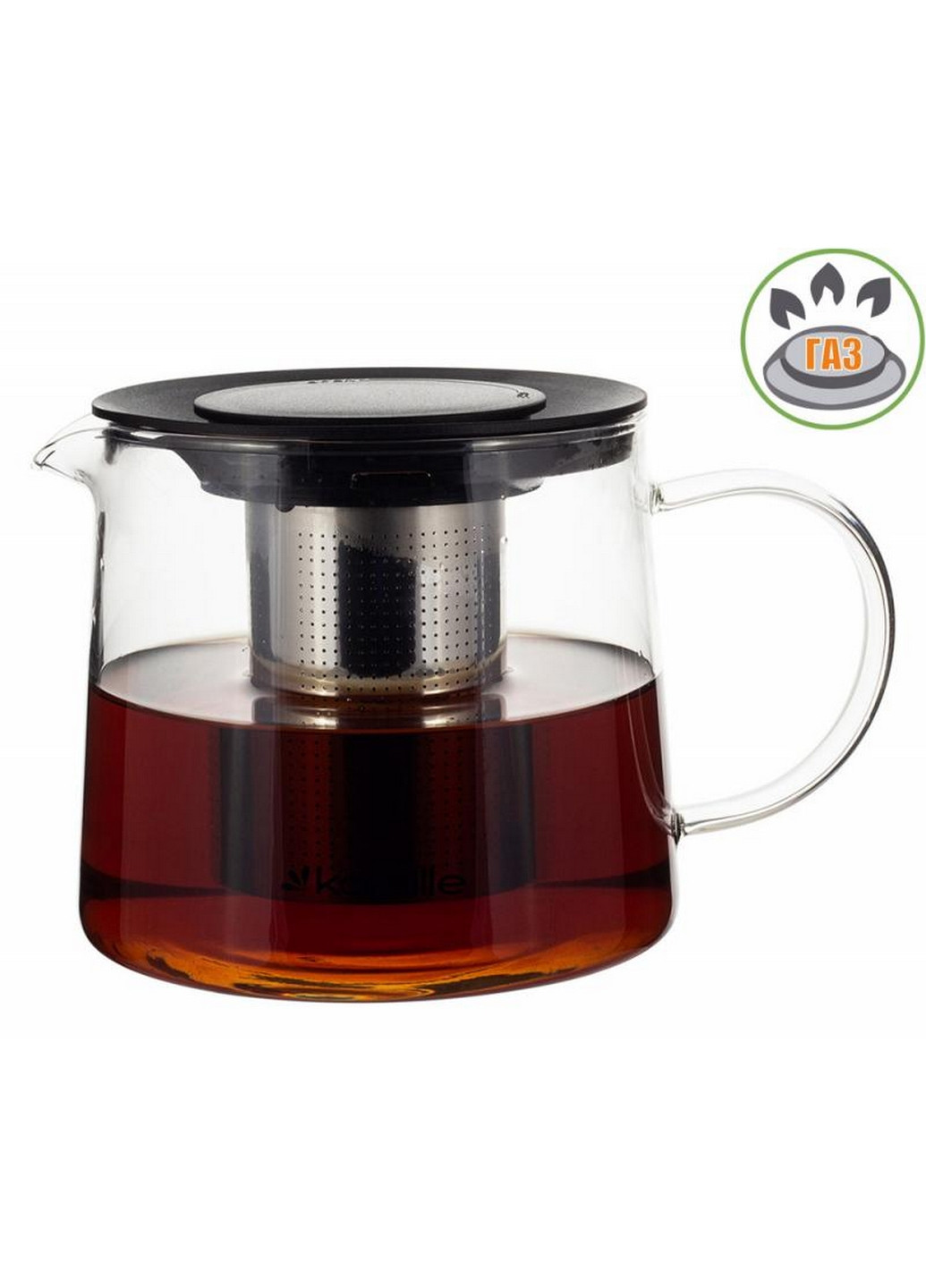 Чайник стеклянный заварочный со съемным ситечком Kamille (276983871)