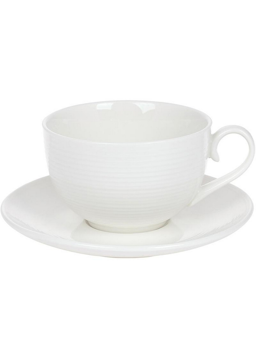 Чайний набір "White City Лінії" 4 чашки та 4 блюдця Bona (276981806)