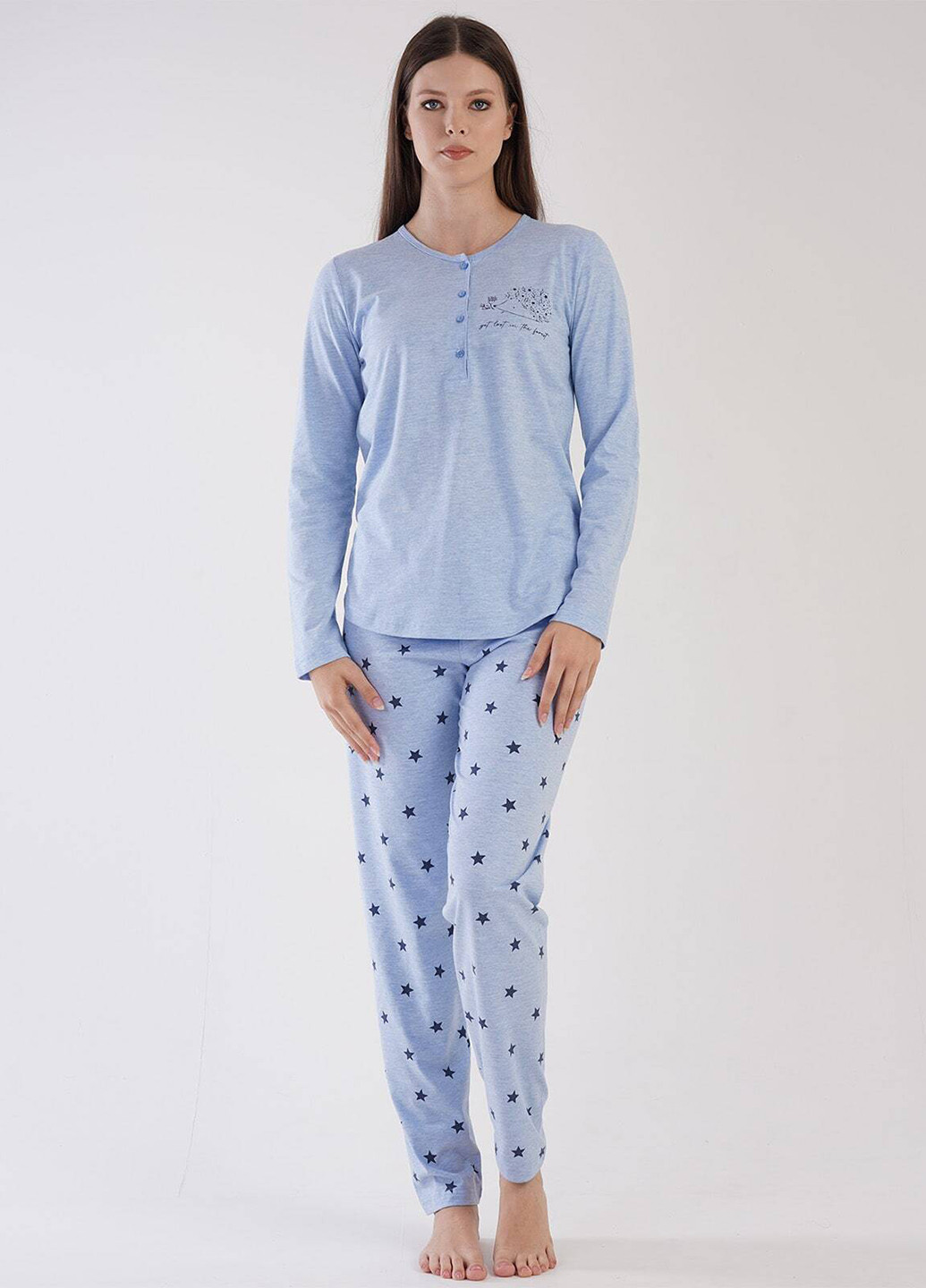 Синяя всесезон пижама Vienetta