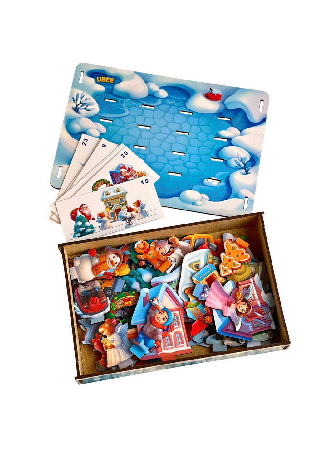 Развивающая игра "Новогодняя панорама", 24 задания Ubumblebees (276982400)