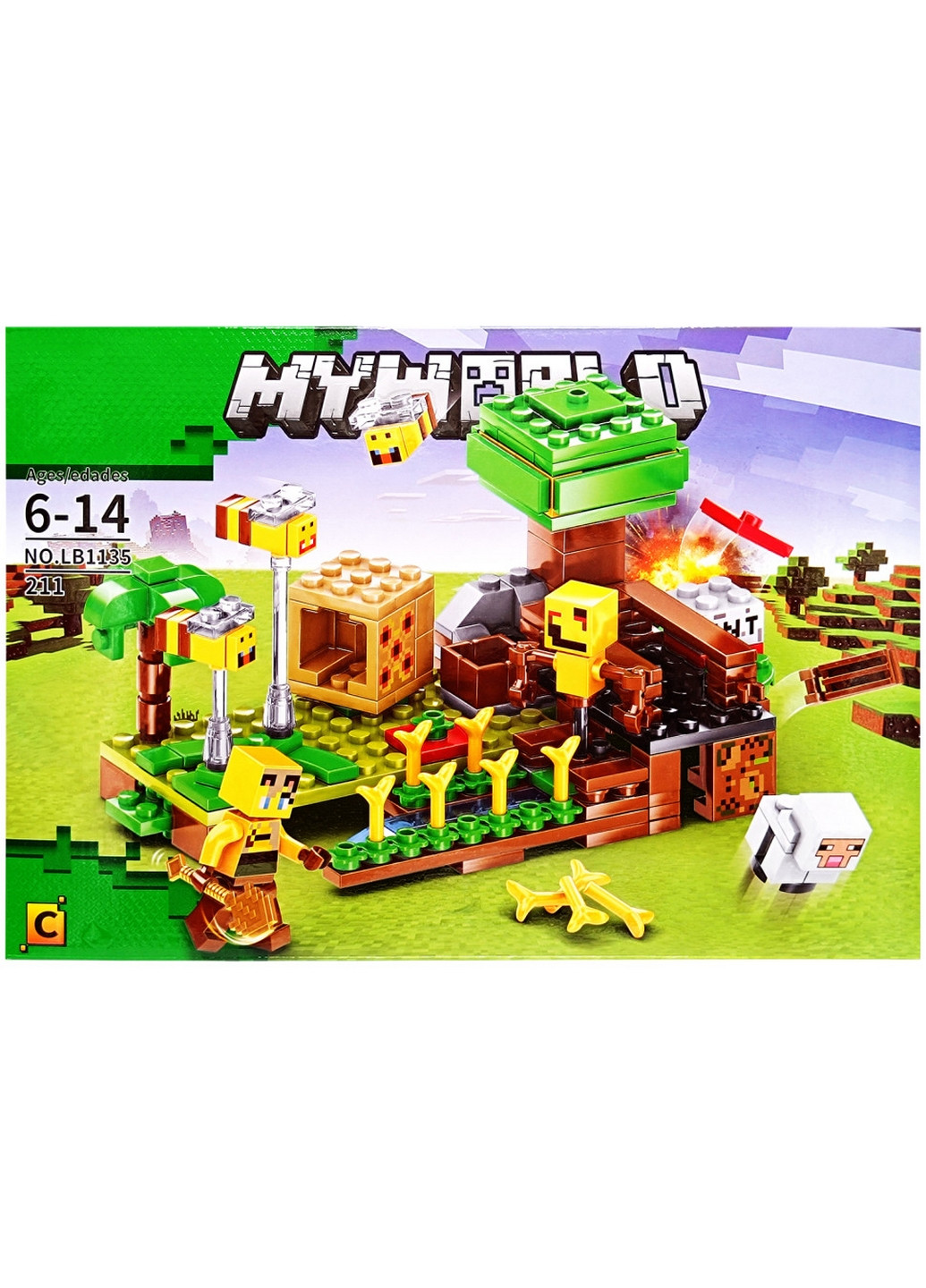 Конструктор детский "Minecraft" 211 деталей Bambi (276983471)