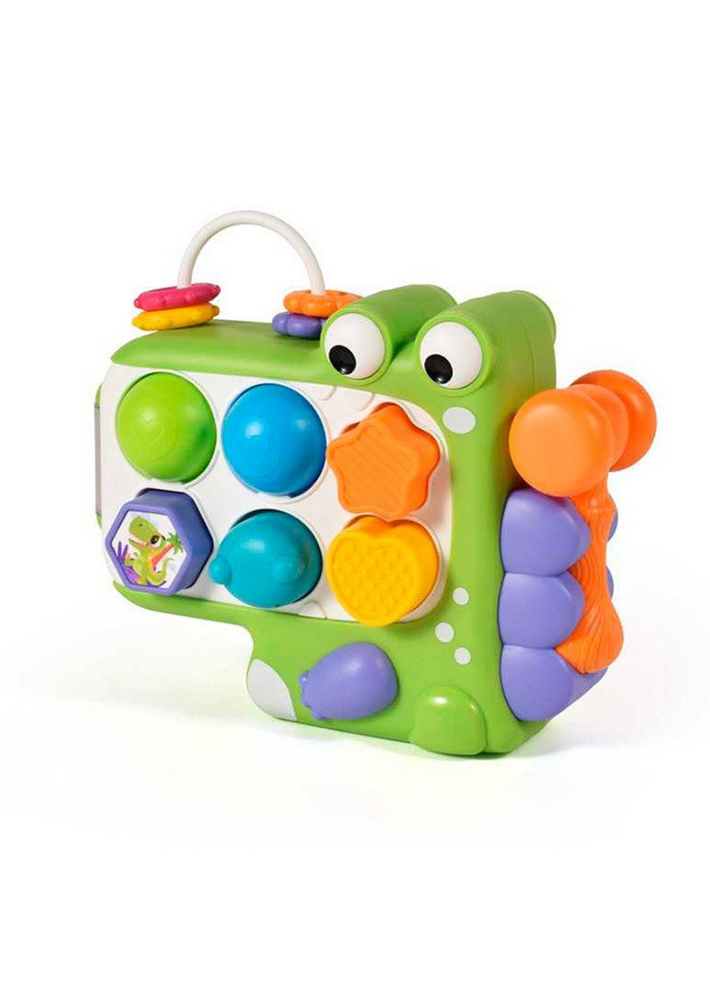 Сортер "Динозавтр", фигуры 6шт (4шт-погремушка, 2шт-шарики), молоточек Bambi (276978517)