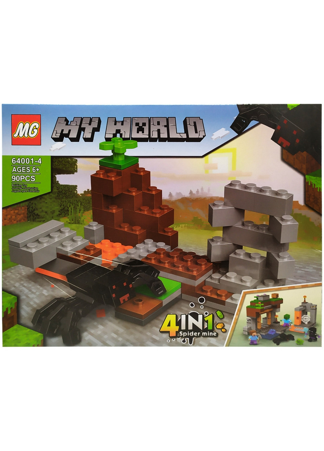 Конструктор "Minecraft", 105 деталей (Вигляд 4) Bambi (276980519)