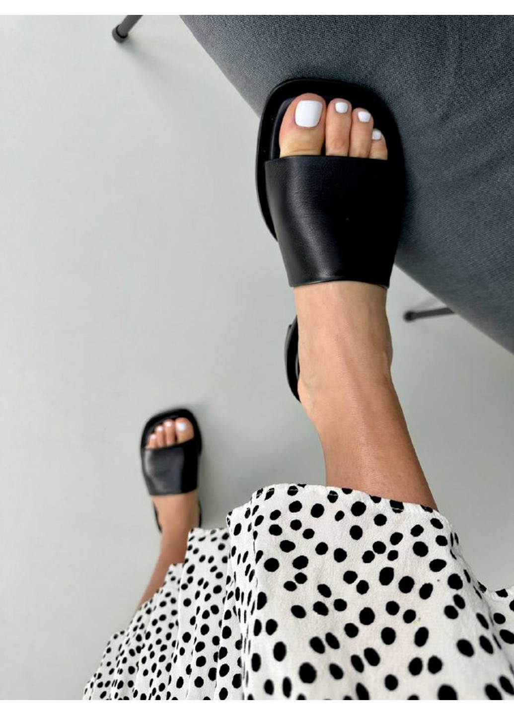 Кожаные женские шлепанцы VZUTIK (276986016)