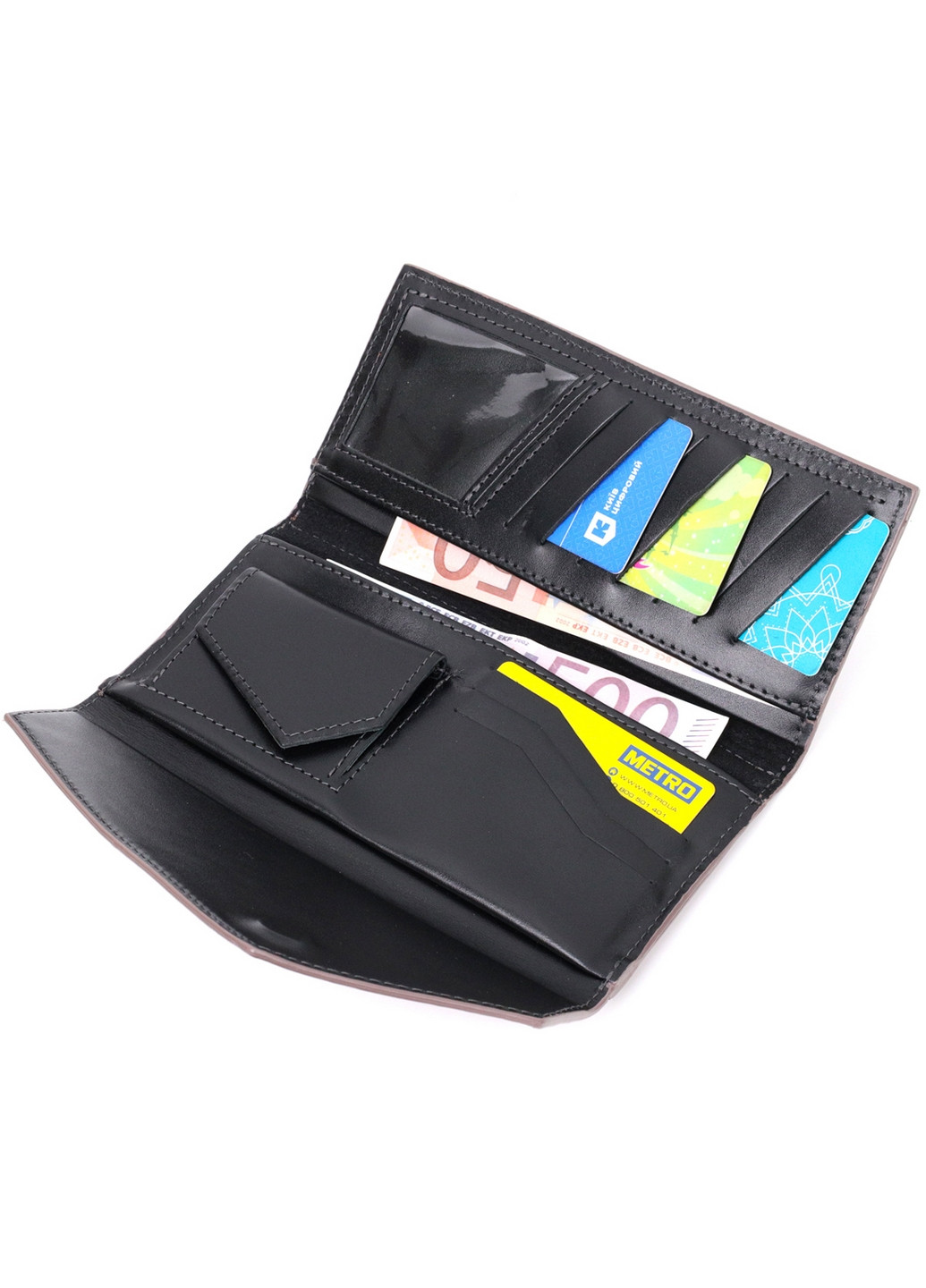Шкіряний жіночий гаманець Grande Pelle (276978841)