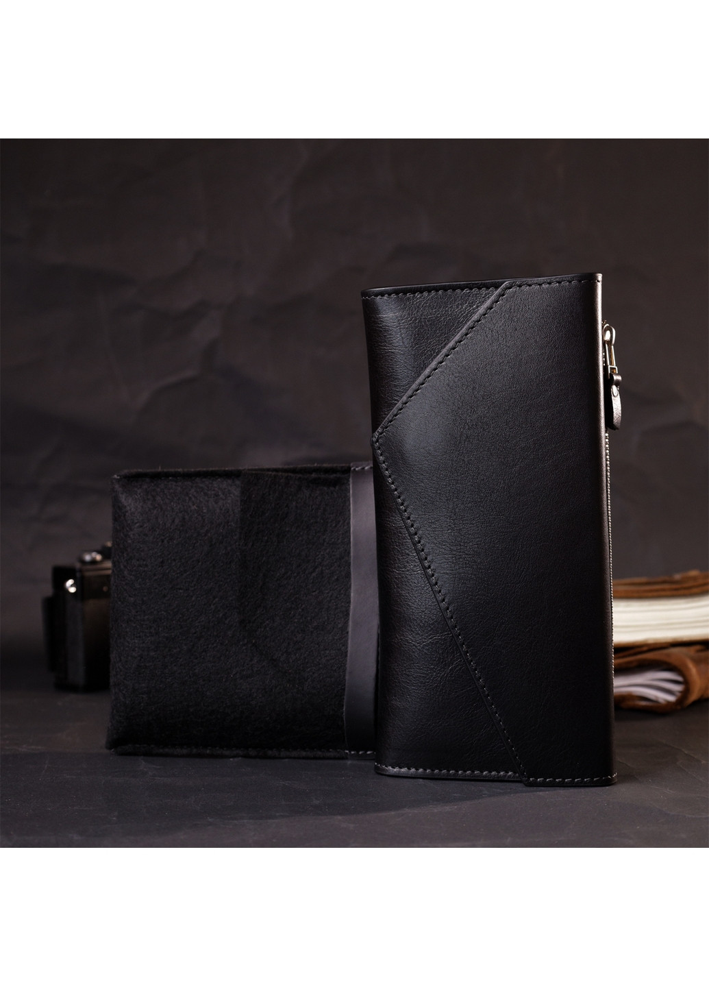 Шкіряний жіночий гаманець Grande Pelle (276981844)