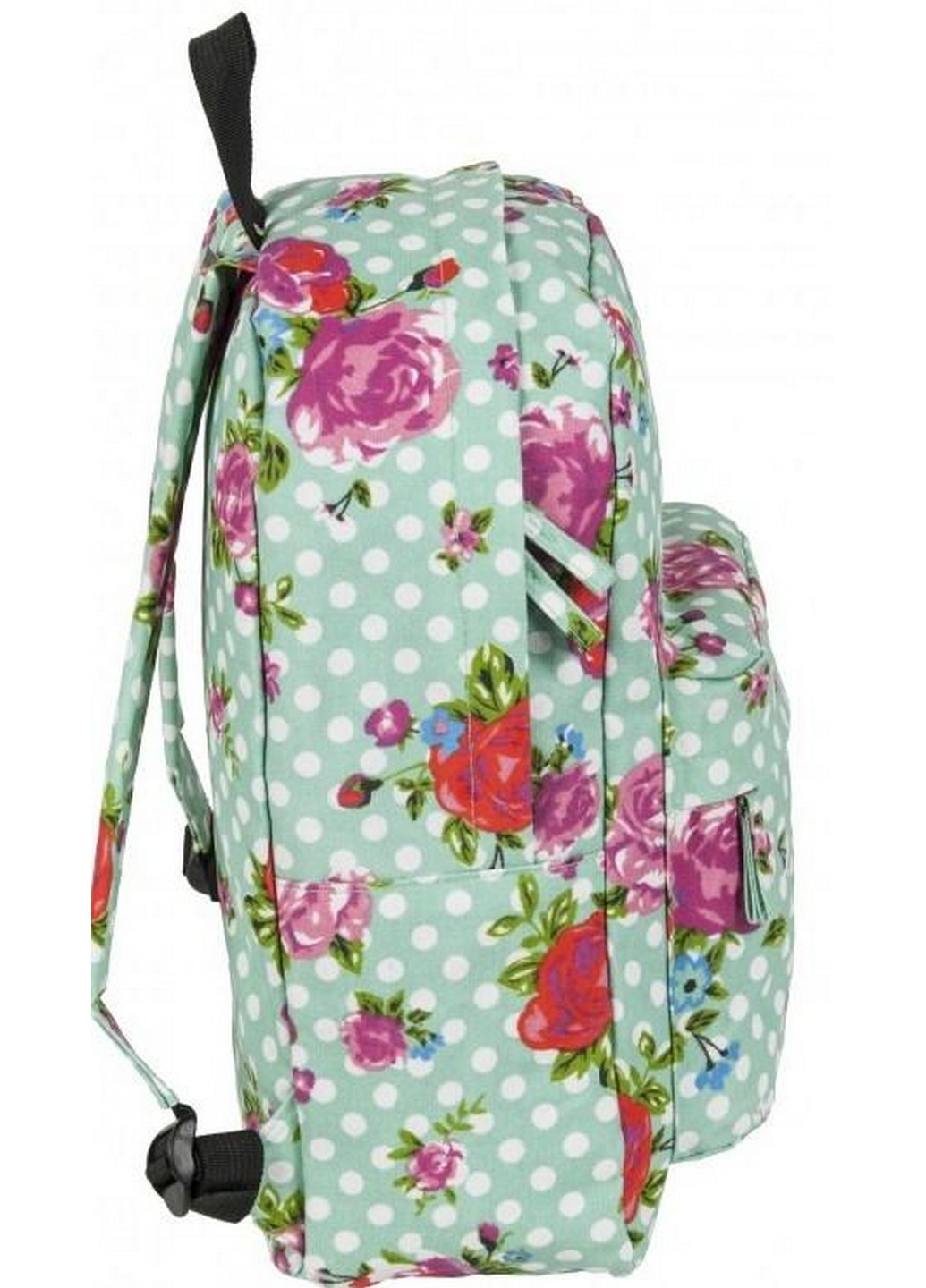 Легкий жіночий рюкзак у горошок з квітами 13L Paso (276979839)