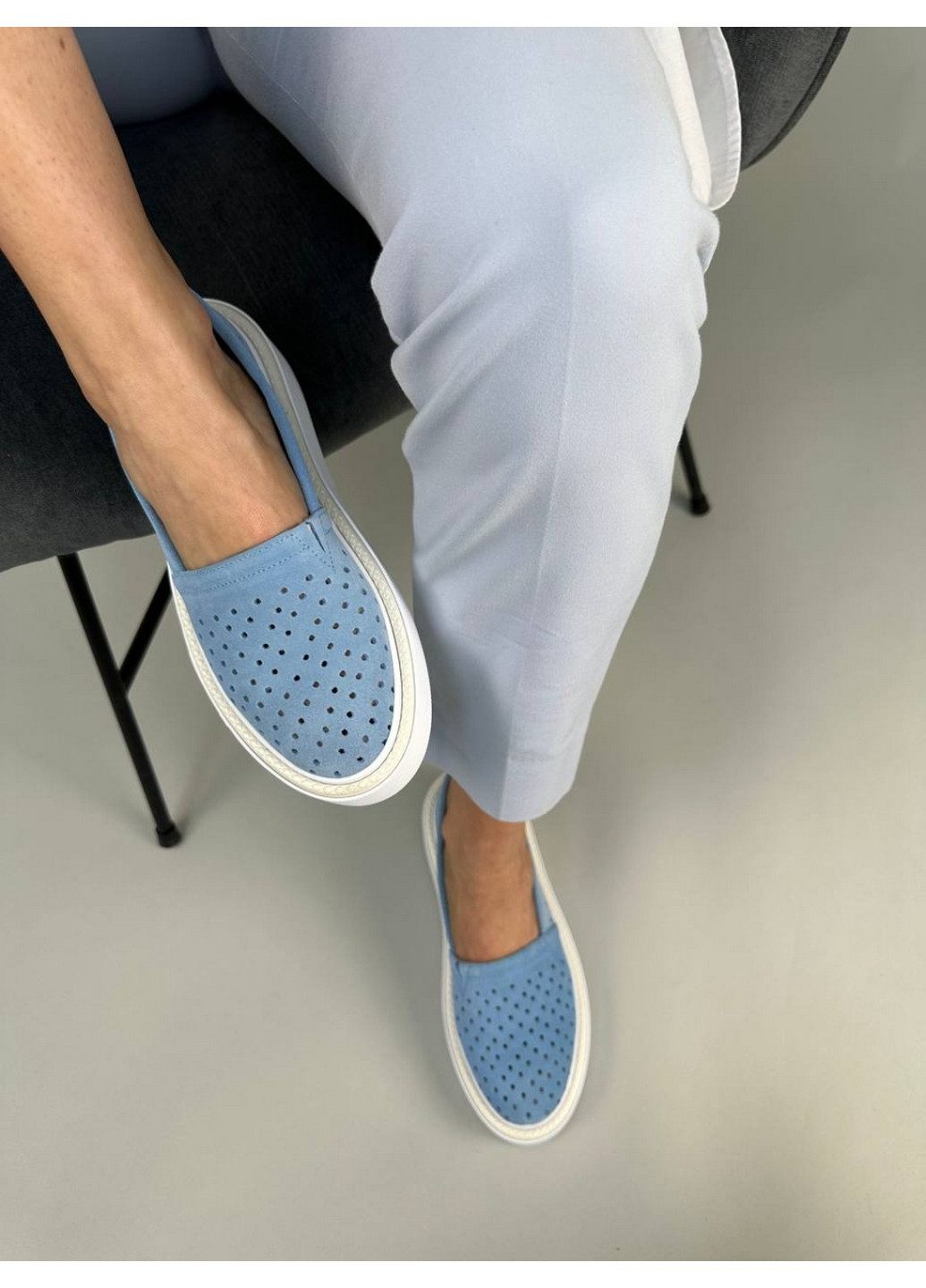 Сліпони жіночі з нубуку VZUTIK (276985179)