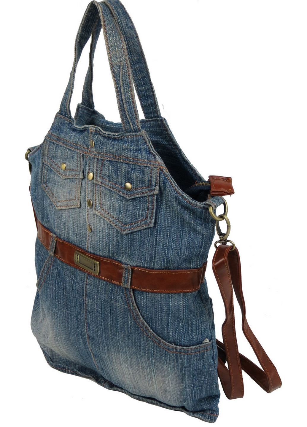 Жіноча джинсова сумка у формі сарафану jeans bag Fashion (276977938)