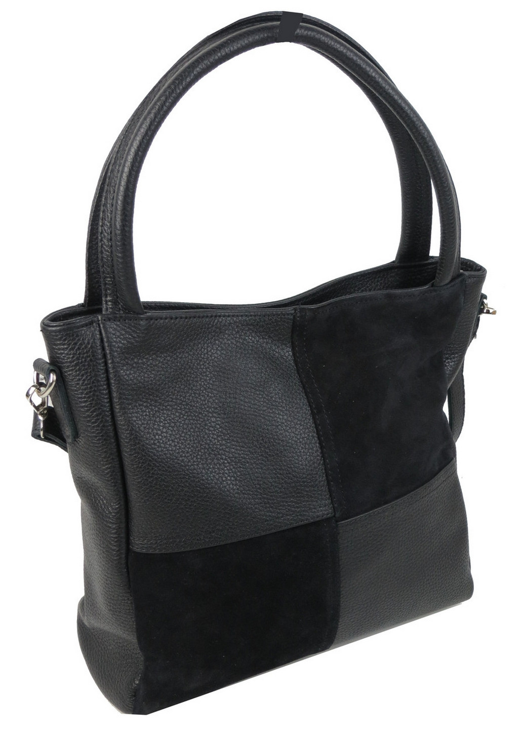 Класична жіноча сумка зі шкіри та замші Borsacomoda (276982047)