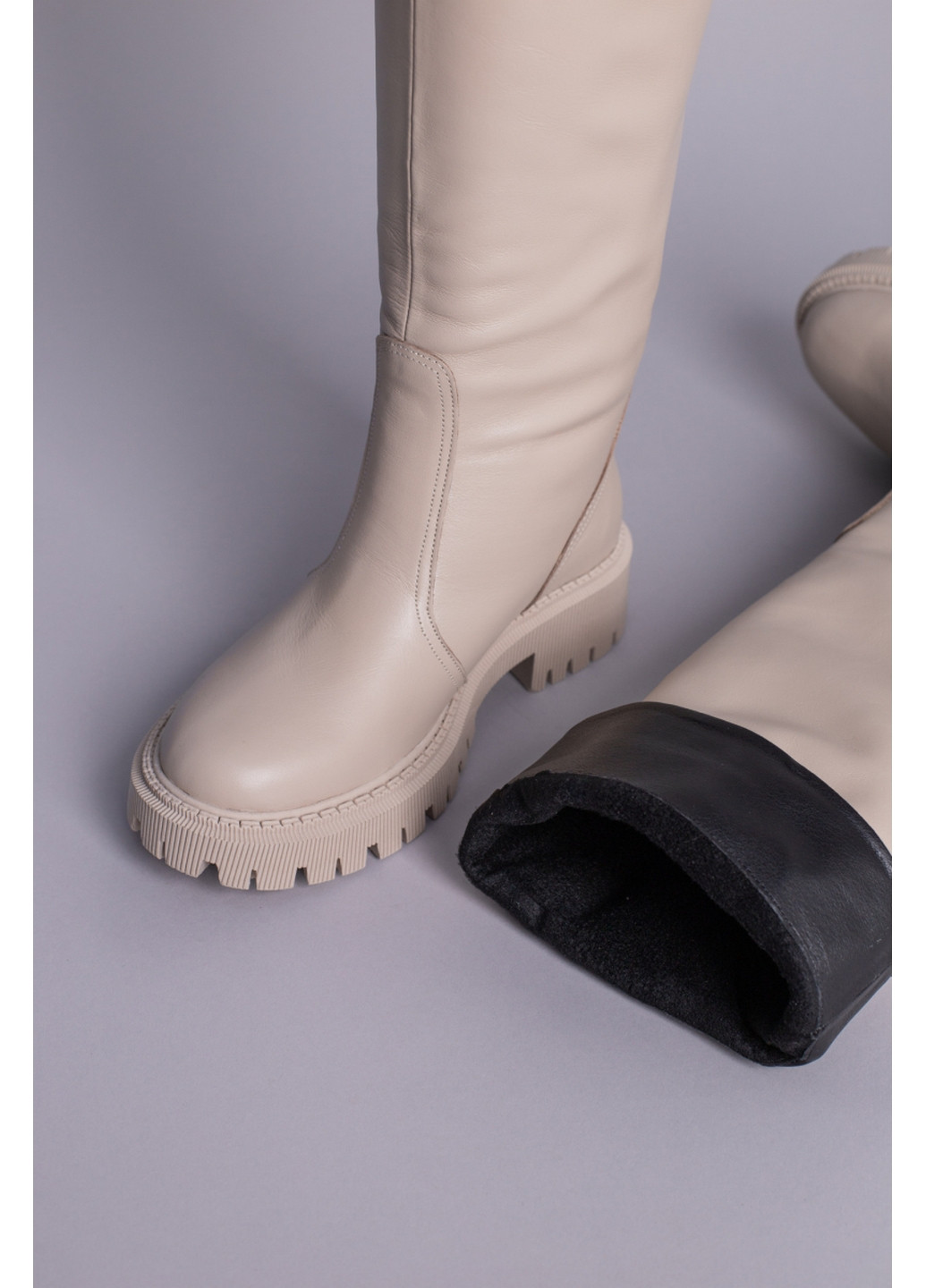 Шкіряні жіночі чоботи VZUTIK (276978181)
