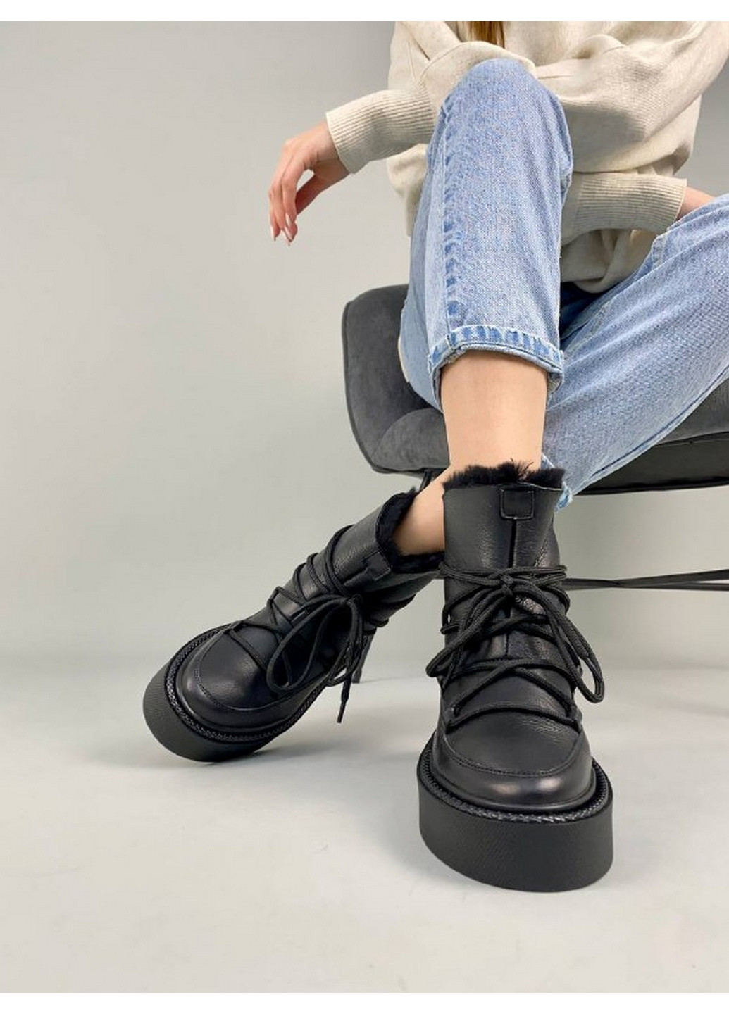 Кожаные женские угги VZUTIK (276979148)