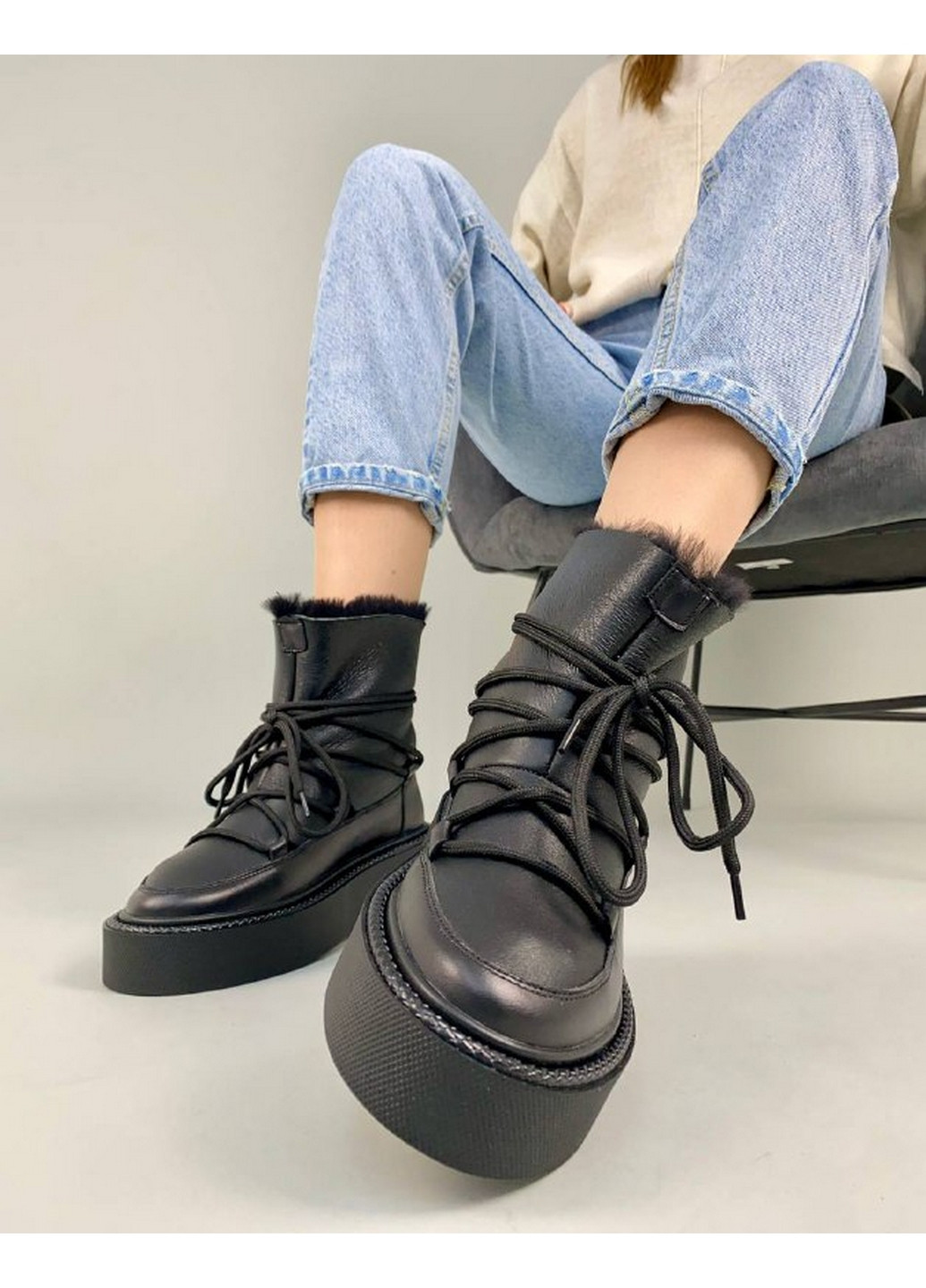 Кожаные женские угги VZUTIK (276979148)