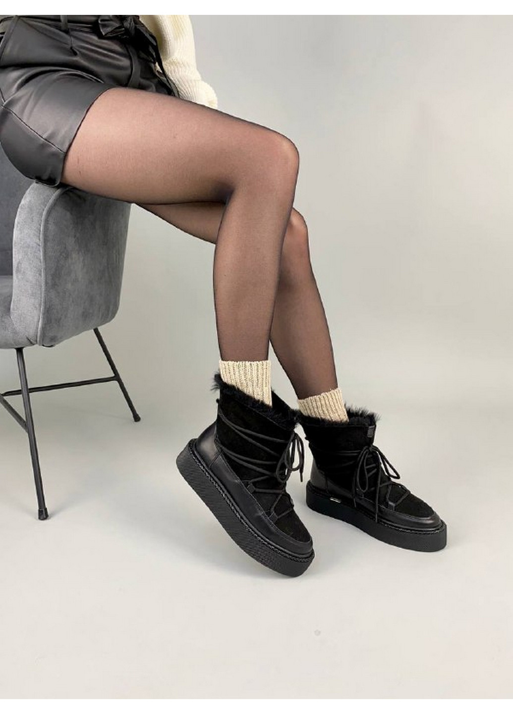 Шкіряні жіночі уггі VZUTIK (276983371)