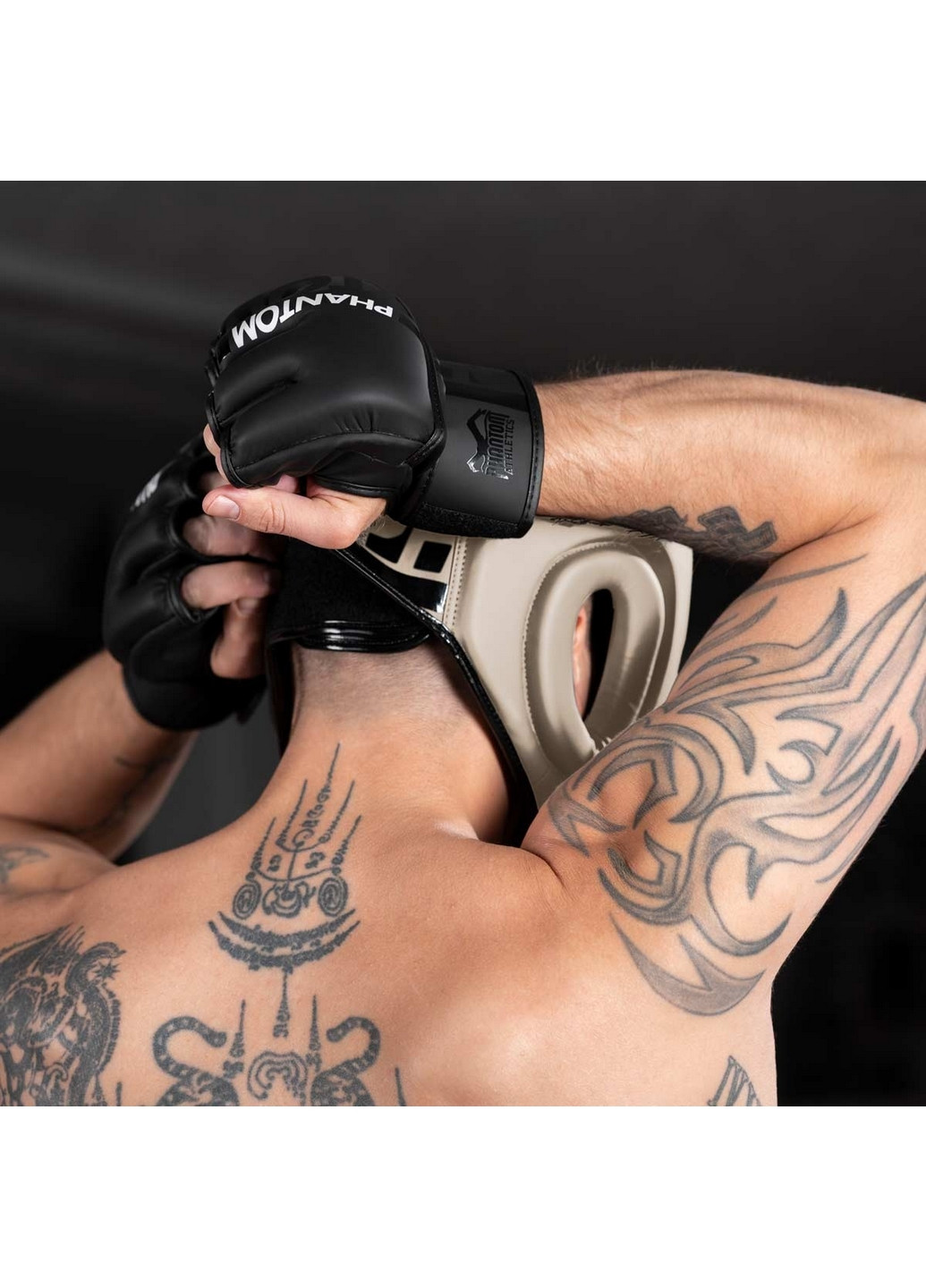 Боксерский шлем APEX Full Face Sand (капа в подарок) Phantom (276979448)