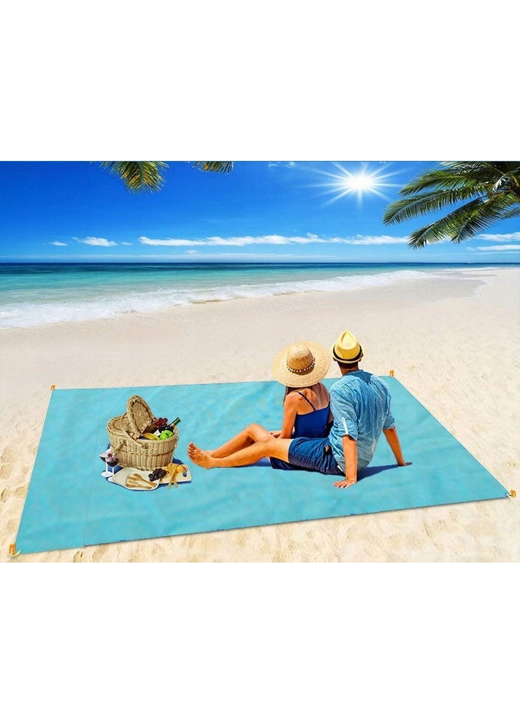 Великий сітчастий пляжний килимок No Brand (276980596)