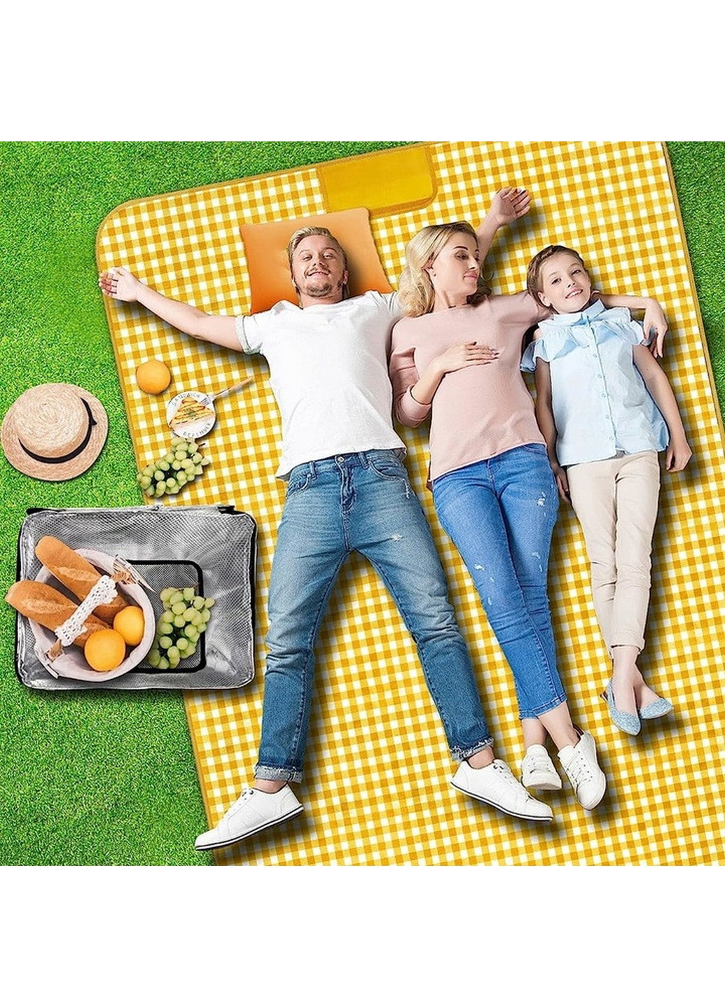 Большой коврик для пикника в клетку Falcon (276982541)