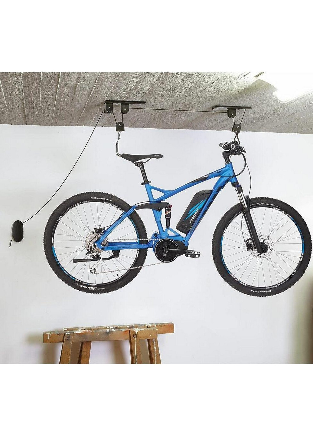 Велосипедный подъемник, велокрепеж для удобного хранения велосипеда Fischer (276984554)