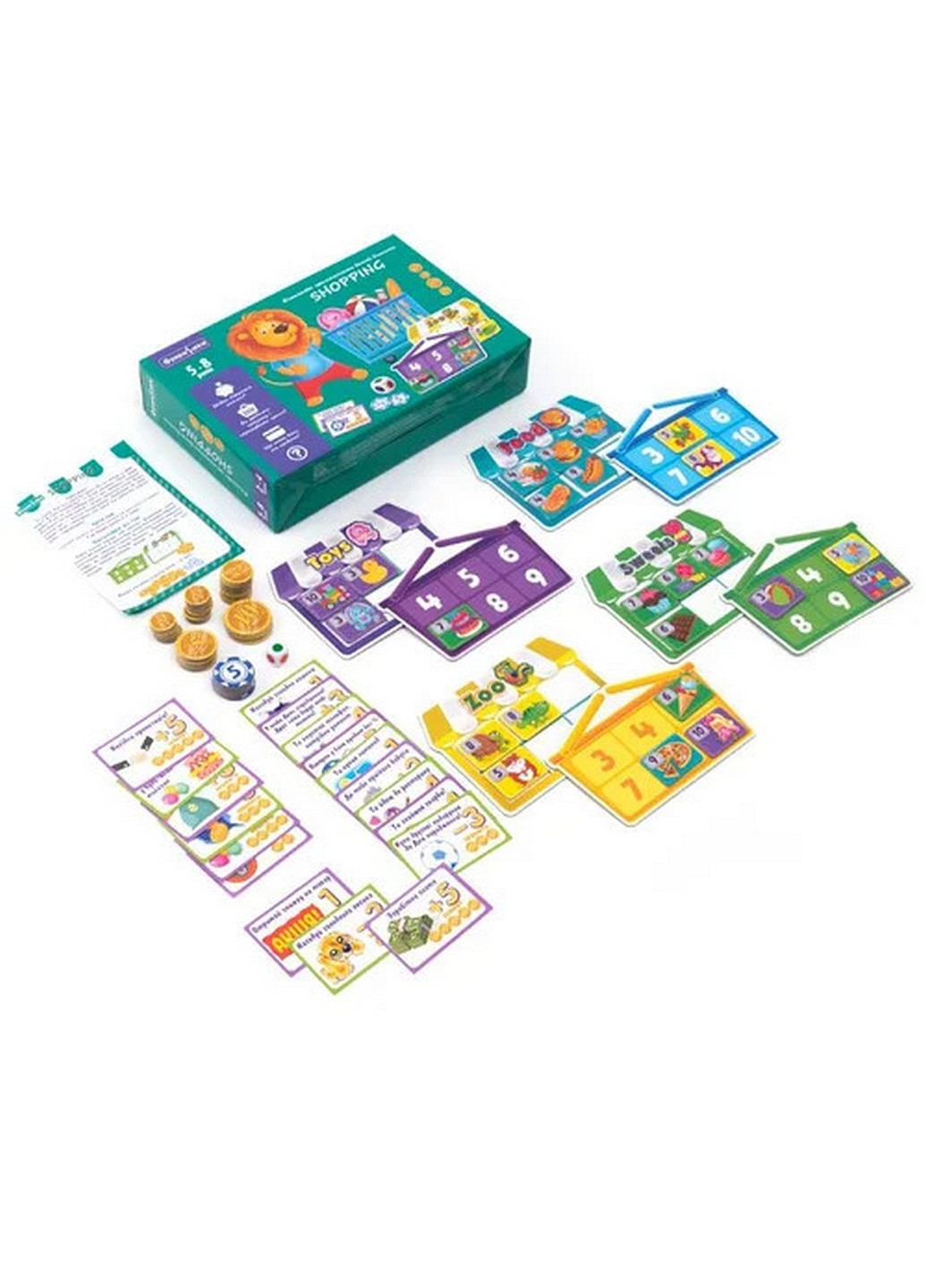 Настольная игра для детей «Играем в лавку» От 5-ти лет Vladi toys (276978707)